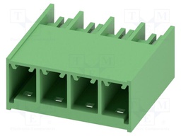 PCB headers, nominal cross section: 6 mm?, color: green, nom