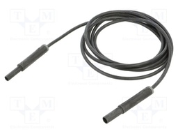 Test lead; 19A; banana socket 4mm,banana plug 4mm; insulated
