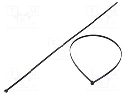 Cable tie; L: 880mm; W: 12.4mm; polyamide; 1.2kN; black; UL94V-2
