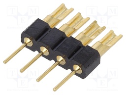 Adapter; pin strips; PIN: 4; straight; 2.54mm; THT,soldering; 1x4