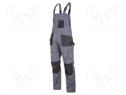 Dungarees; Size: 2L,54; grey-black; 265g/m2; bib pants