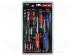 Screwdriver: universal-set; Phillips,slot; SOFT-TOUCH; magnetic
