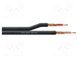 Wire: instrumental; 2x0.18mm2; stranded; Cu; black; PVC; -25÷65°C