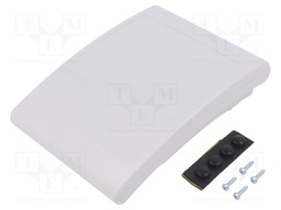 Enclosure: desktop; X: 117.5mm; Y: 155.8mm; Z: 36.5mm; ABS; grey