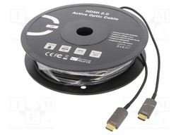 Cable; HDCP 2.2,HDMI 2.0,optical; HDMI plug,both sides; 50m