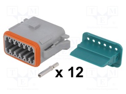 Connector: wire-wire; AT; plug; female; Size: 16; 20AWG÷16AWG; 13A
