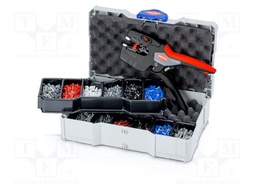 Tool: for crimping; Kit: collets,case,crimping tool,connectors