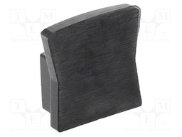 Cap for LED profiles; black; 10pcs.