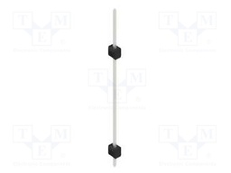 Connector: pin strips; pin header; male; PIN: 1; 2.54mm; THT; 1x1