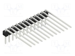 Connector: pin strips; pin header; male; PIN: 12; 2.54mm; THT; 1x12