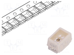 LED; SMD; Mini PLCC2,2014; orange; 300÷610mlm; 90÷224mcd; 120°