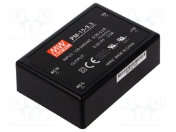 Power supply: switched-mode; modular; 11.55W; 3.3VDC; 3.5A; 140g