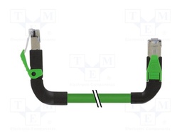Patch cord; RJ45 up angled plug,RJ45 left angled plug; 5; Cu