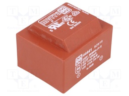 Transformer: encapsulated; 22VA; 230VAC; 15V; 15V; 730mA; 733mA