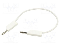 Test lead; 60VDC; 30VAC; 32A; Len: 250mm; white; Material: brass