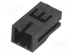 Plug; wire-wire/PCB; male; DF3; 2mm; PIN: 2; w/o contacts; for cable