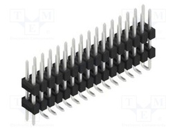 Connector: pin strips; pin header; male; PIN: 32; 2.54mm; SMT; 2x16