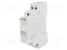 Relay: installation; bistable; NC + NO; 230VAC; Mounting: DIN; 16A