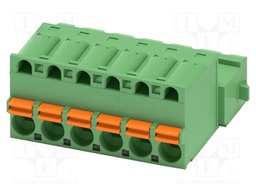 PCB connector, nominal cross section: 2.5 mm2, color: green,