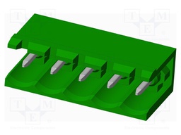 Connector: pluggable terminal block; socket; male; angled 90°