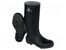 Boots; Size: 48; black; Mat: PVC; high,with metal toecap