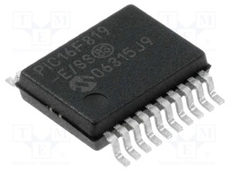 PIC microcontroller; Memory: 3.5kB; SRAM: 256B; EEPROM: 256B; SMD