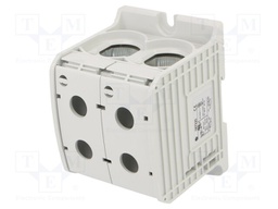 Splice terminal: rail; STB; 300mm2; ways: 1; terminals: 4; grey; TS35