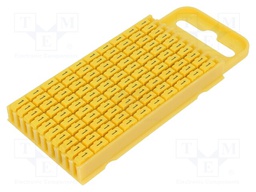 Markers for cables and wires; Label symbol: 1; 4.3÷5.3mm; yellow