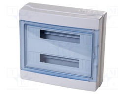 Enclosure: for modular components; IP65; light grey