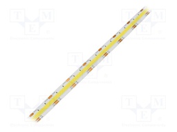 COB LED tape; white warm/cold white; LED/m: 640; 10mm; white PCB