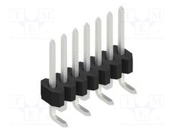 Connector: pin strips; pin header; male; PIN: 7; 1.27mm; SMT; 1x7