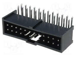 Socket; IDC; male; PIN: 24; angled 90°; THT; tinned; 2.54mm