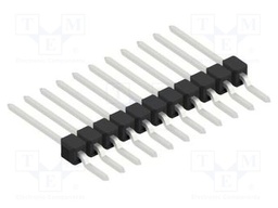 Connector: pin strips; pin header; male; PIN: 11; 2.54mm; SMT; 1x11