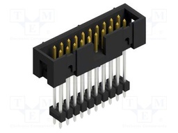 Connector: pin strips; pin header; male; PIN: 20; 2.54mm; THT; 2x10