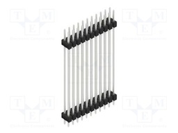 Connector: pin strips; pin header; male; PIN: 22; 2.54mm; THT; 2x11