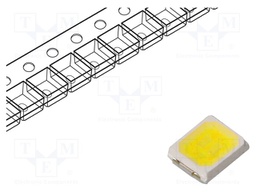 LED; SMD; 2835,PLCC2; white cold; 33÷35.5(typ)-38lm; 6500K; 80