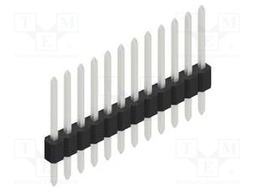 Connector: pin strips; pin header; male; PIN: 12; 1.27mm; THT; 1x12