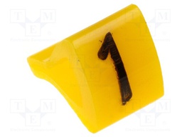 Markers for cables and wires; Label symbol: 1; 1.7÷3.5mm; H: 7mm