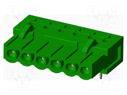 Connector: pluggable terminal block; socket; female; angled 90°