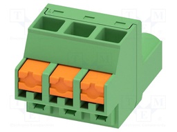 PCB connector, nominal cross section: 2.5 mm2, color: green,