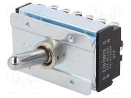 Switch: toggle; Pos: 2; 6PDT; ON-ON; 10A/125VAC; Toggle: round