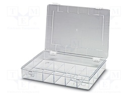 Container: compartment box; polystyrene; Equipment: 8 partitions