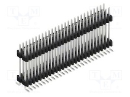 Connector: pin strips; pin header; male; PIN: 54; 1.27mm; SMT; 2x27