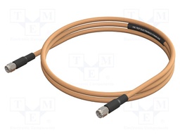 Test lead; SMA male,both sides; Len: 0.6m; brown-beige; Z: 50Ω