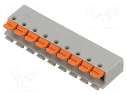 Connector: PCB terminal block; terminal; GA; 7A; PIN: 9; angled