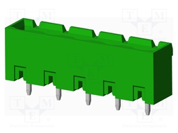 Connector: pluggable terminal block; socket; male; straight; THT