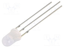 LED; 5mm; red/blue; 60°; Front: convex; 1.9÷2.4/2.7÷3.2V; -30÷85°C