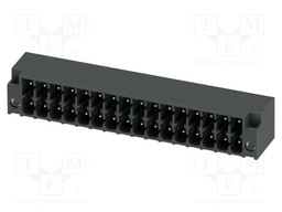 PCB headers, nominal cross section: 1.5 mm?, color: black, n