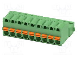 PCB connector, nominal cross section: 2.5 mm2, color: green,