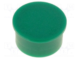 Cap; thermoplastic; push-in; green
